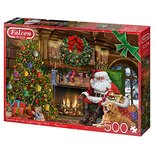 Falcon Deluxe Santa by The Christmas Tree Jigsaw Puzzle (500 Piezas), Multicolor (J11311)