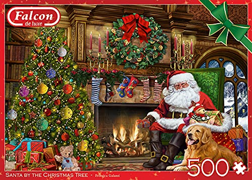 Falcon Deluxe Santa by The Christmas Tree Jigsaw Puzzle (500 Piezas), Multicolor (J11311)