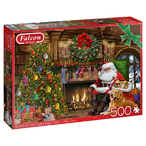 Falcon Deluxe Santa by The Christmas Tree Jigsaw Puzzle (500 Piezas), Multicolor (J11311)