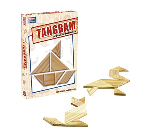 Falomir- Tangram Juego de Mesa Educativo, Multicolor (646484)