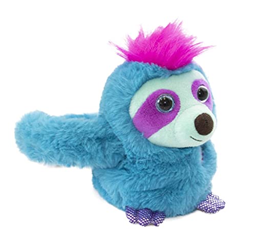 Famosa Softies 700017044 - Slowy Perezoso de Party Pets, muñeco que gira sobre sus brazos y repite lo que dices, además incluye diferentes sonidos y 10 funciones diferentes, color azul