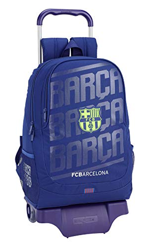 Fc barcelona mochila grande ruedas, carro, trolley.