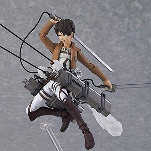 Figura de Ataque a Titán Eren Yeager Figuras Cosplay Anime Juguetes de PVC Coleccionable Figura de Acción Modelo Adornos de Dibujos Animados Muñeca Juguetes para Niños Regalo