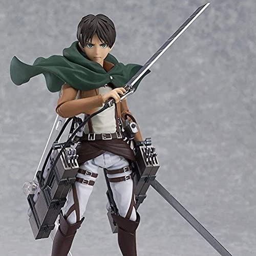 Figura de Ataque a Titán Eren Yeager Figuras Cosplay Anime Juguetes de PVC Coleccionable Figura de Acción Modelo Adornos de Dibujos Animados Muñeca Juguetes para Niños Regalo