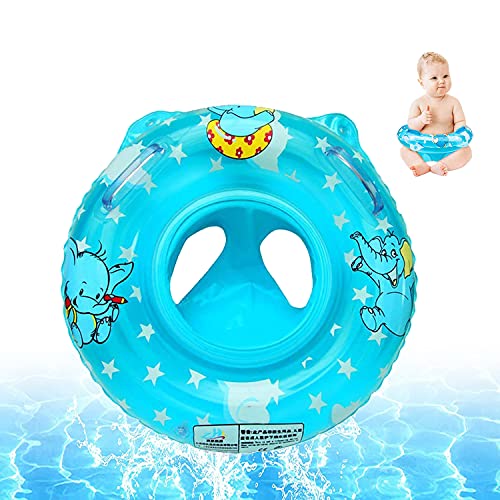 Flotador Bebe,Anillo de Natación para Bebé,Anillo de Natación Inflable Flotadores para Bebe con Asiento Flotador Anillo de Natación para Niños Bebés de 6 - 36 Meses(Azul)