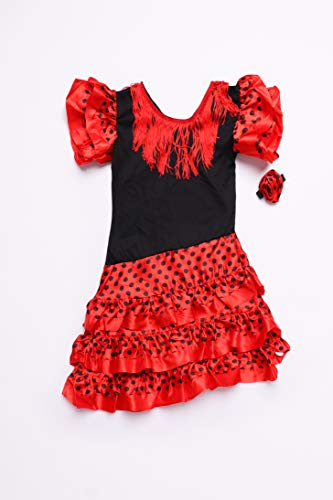 Folat - Vestido Flamenco Español Niña - Talla: S