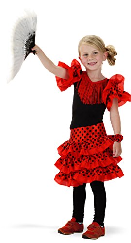 Folat - Vestido Flamenco Español Niña - Talla: S