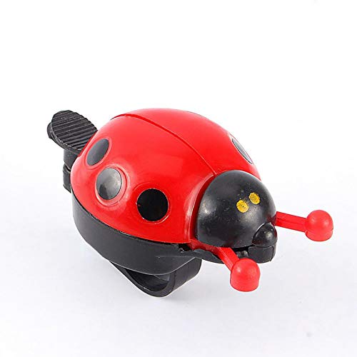 FOLOSAFENAR Timbre de Bicicleta para niños - Bonito Timbre de Bicicleta Ladybug - Accesorio de Bicicleta para niños Anillo de Seguridad para Bicicleta - Regalo para niños para la Familia