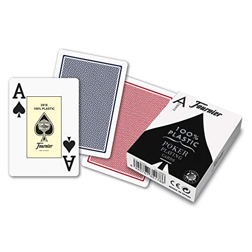 Fournier 1028935 Baraja de Poker Profesional, 100% Plástico, Modelos/colores surtidos