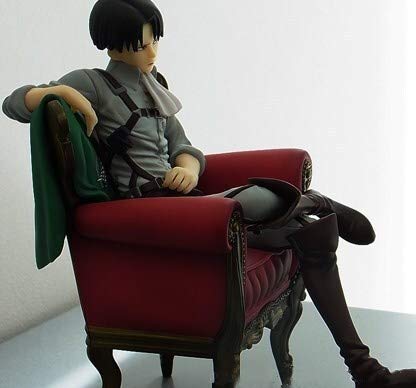 From HandMade Figura Figura de acción de Ataque En Titán Figura Levi Ackerman Sofá Postura sentada Figura Animado