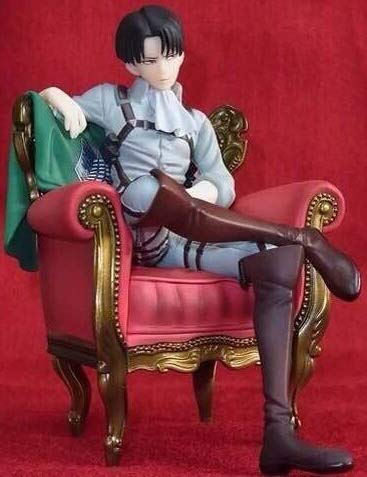 From HandMade Figura Figura de acción de Ataque En Titán Figura Levi Ackerman Sofá Postura sentada Figura Animado