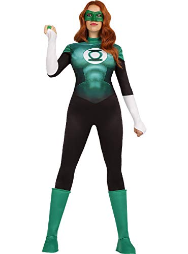 Funidelia | Disfraz de Linterna Verde Oficial para Mujer Talla L ▶ Superhéroes, DC Comics, Justice League, Green Lantern - Color: Verde - Licencia: 100% Oficial