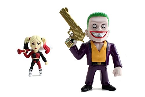 Funko 97571 Suicide Squad 97571 4 Inch Joker and Harley Quinn Figure (Pack of 2)