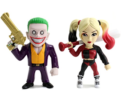 Funko 97571 Suicide Squad 97571 4 Inch Joker and Harley Quinn Figure (Pack of 2)