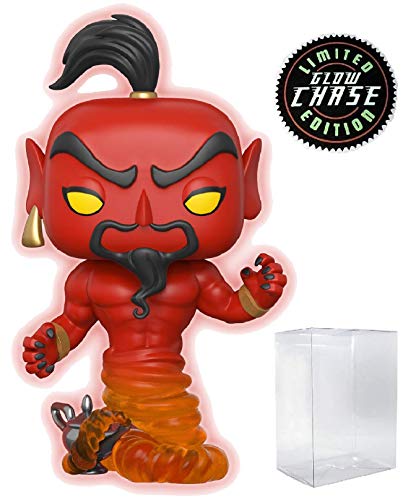 Funko Pop! Disney: Aladdin - Red Jafar como Genie Edición Limitada Chase Variant Vinyl Figure (Liado con Pop Box Protector Case)