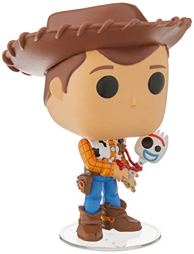 Funko Pop! Disney Pixar: Toy Story 4 – Woody and Forky – Figura realizada en Vinilo y de Unos 9 cm de Altura (Exclusivo Reino Unido)