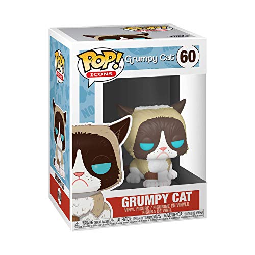 Funko- Pop Icons Grumpy Cat Juguete Coleccionable, Multicolor (34107)