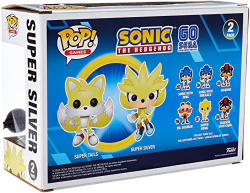 Funko Pop Sonic The Hedgehog - Super Tails & Super Silver 2 Pack (Exclusive)