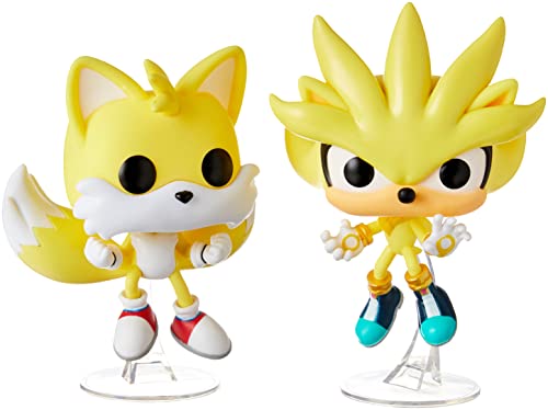 Funko Pop Sonic The Hedgehog - Super Tails & Super Silver 2 Pack (Exclusive)