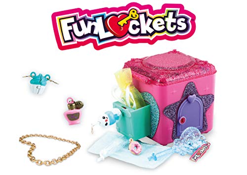 Funlockets - Caja de secretos, juego de escape para niña, sorpresas, joyas, modelo aleatorio (rosa, morado), 4 años