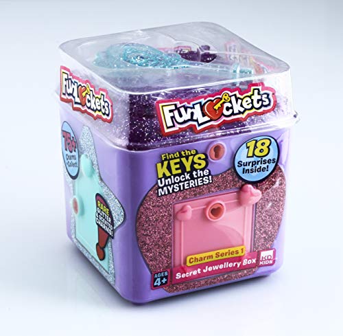 Funlockets - Caja de secretos, juego de escape para niña, sorpresas, joyas, modelo aleatorio (rosa, morado), 4 años