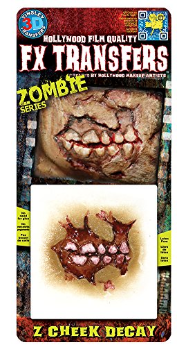 FX Transferencias – Zombie Series 3D Zombie Cheek Decay Kit de Maquillaje