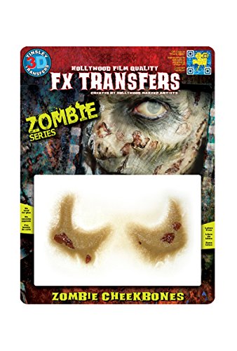 FX Transfers - Kit de Maquillaje Zombie Series 3D Zombie Mejillas Huesos