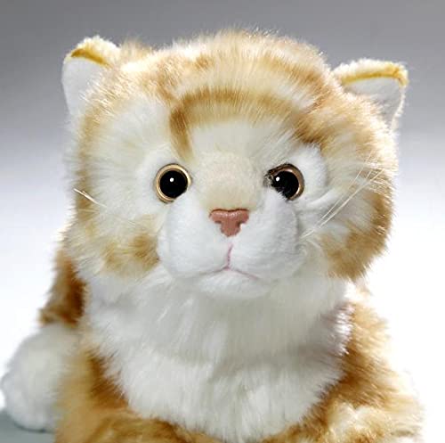 Gato Tumbado, Color marrón Claro, Rayas de Peluche, 20cm de Carl Dick GmbH 1308003