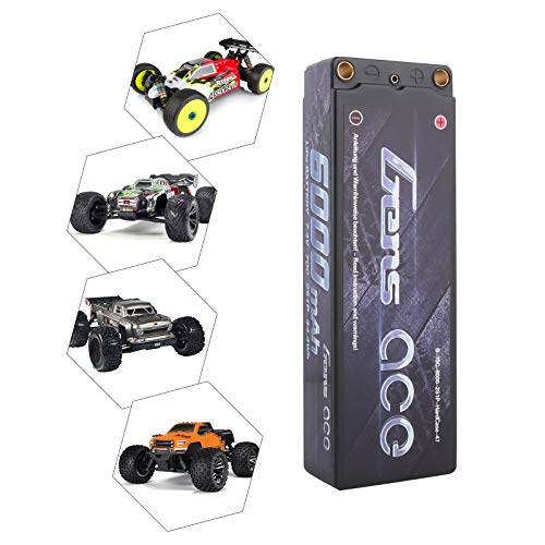 Gens ace 6000mAh 7.4V 70C 2S batería de Lipo Recargable para Radiocontrolado RC Coche electrico RC Truggy Buggy helicóptero RC Avión Barco