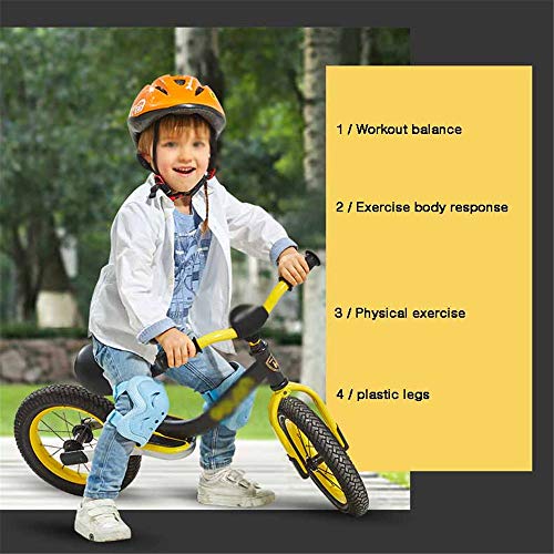 GJQDDP Balance Bike, Bicicleta de Entrenamiento Boy Girl Niños de 2 a 6 años de Edad, Coche Infantil, Coche equilibrado, Deslizamiento Deslizante, Pedal de Bicicleta sin Coche, Nombre,Rosado