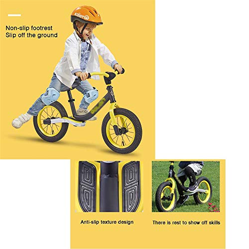 GJQDDP Balance Bike, Bicicleta de Entrenamiento Boy Girl Niños de 2 a 6 años de Edad, Coche Infantil, Coche equilibrado, Deslizamiento Deslizante, Pedal de Bicicleta sin Coche, Nombre,Rosado