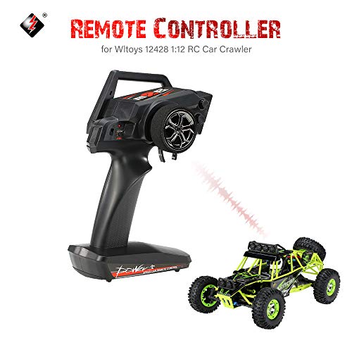 Goolsky Wltoys 2.4G 2CH Transmisor Radio Control Remoto para Wltoys 12428 1:12 RC Car Crawler