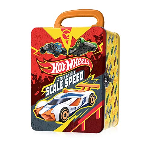 Grandi Giochi Hot Wheels-Maletín de Metal para Coche (X18 Cars) -Grandes Juegos (8005124006824)