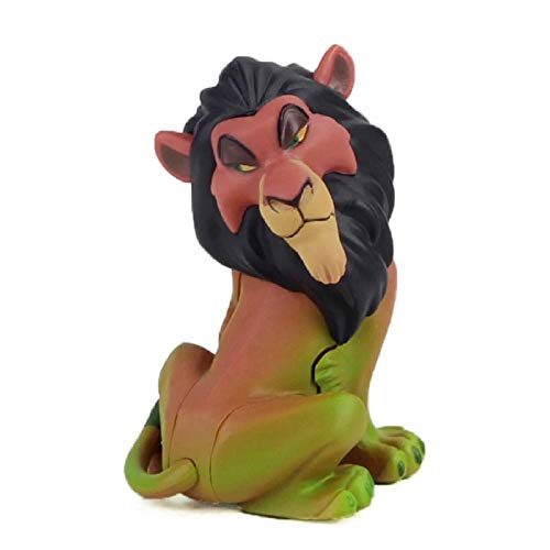 GSDGSD 3 Piezas Anime película Figura de acción Villanos Maléfica Jafar el Rey León Cicatriz PVC Modelo Juguetes muñecas Regalo de cumpleaños para niños