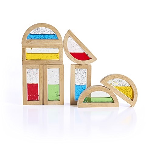 Guidecraft- Rainbow Blocks Shimmering Water, Multicolor (1)