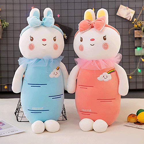 GYFDC 1PC 60-110CM Venta Directa De Fábrica Súper Suave Lindo Conejo De Rábano Arcoíris Almohada Larga Cumpleaños Muñeca De Peluche Grande Conejo De Pie Ragdoll Regalo del Día De San