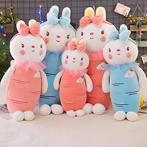 GYFDC 1PC 60-110CM Venta Directa De Fábrica Súper Suave Lindo Conejo De Rábano Arcoíris Almohada Larga Cumpleaños Muñeca De Peluche Grande Conejo De Pie Ragdoll Regalo del Día De San