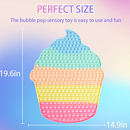 Gyothrig Push Gigante Pop Popit It Fidget Toys XXL Juego POPI Popper Popis Popitsgrandes Antistress Helado Mas Grande del Mundo 1000 Burbujas Popits Poppit Poppy Pokemon Poper