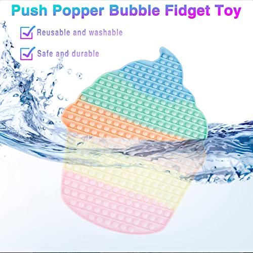 Gyothrig Push Gigante Pop Popit It Fidget Toys XXL Juego POPI Popper Popis Popitsgrandes Antistress Helado Mas Grande del Mundo 1000 Burbujas Popits Poppit Poppy Pokemon Poper