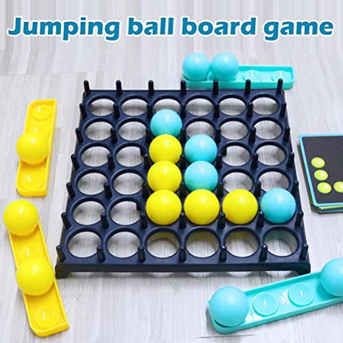 Hahepo Bouncing Ball Game Set Ping Pong Challenge Juego Pelotas, Juego de Tablero Cuatro Ganadoras Acciones Bouncing Linking Shots Educational Toy