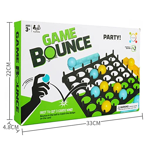 Hahepo Bouncing Ball Game Set Ping Pong Challenge Juego Pelotas, Juego de Tablero Cuatro Ganadoras Acciones Bouncing Linking Shots Educational Toy