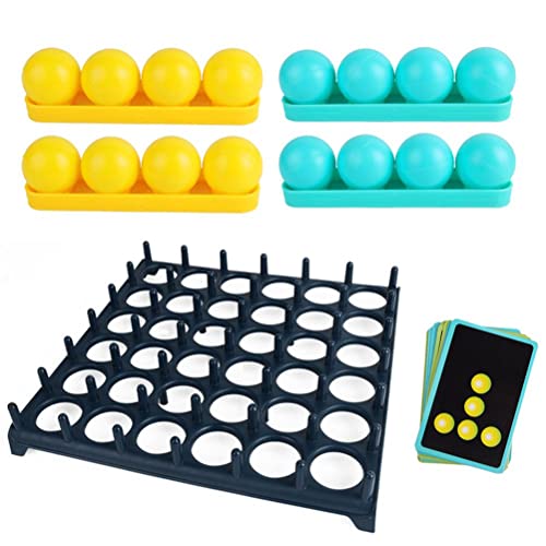 Hahepo Bouncing Ball Game Set Ping Pong Challenge Juego Pelotas, Juego de Tablero Cuatro Ganadoras Acciones Bouncing Linking Shots Educational Toy