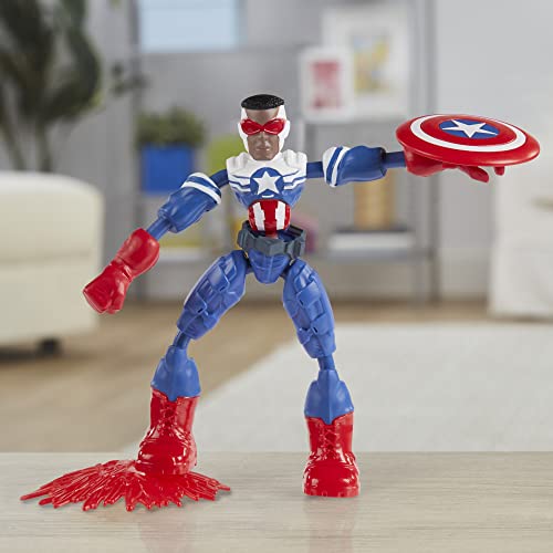 Hasbro- Figura Avengers Bend and Flex 15 CM Mod. SDOS, Multicolor (F0971)