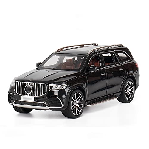 HBSM Regalo 1:24 para Bens para GLS63 AMG Alloy Modelo De Automóviles Diecasts & Toy Vehicles Toy Cars Juguetes para Niños para Regalos De Sonido Y De Luz Boy Toy (Color : Black)