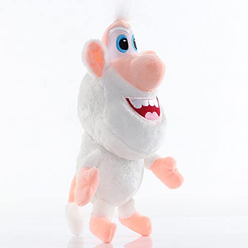 HDBCJGC 16/27/33 Cm Rusia Dibujos Animados Pequeño Cerdo Blanco De Peluche Mono Blanco Muñeco De Algodón Suave Figuras De Acción Juguetes Cooper Booba Buba Juguetes De Peluche