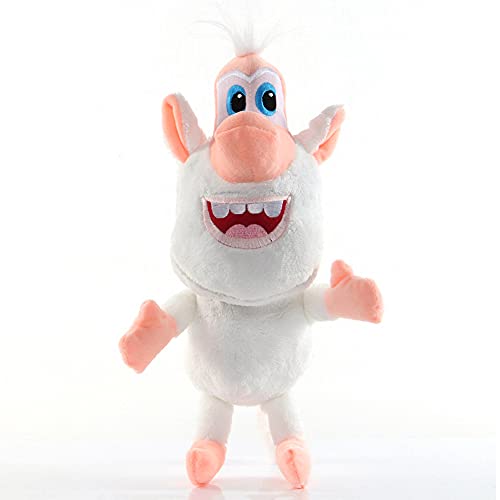 HDBCJGC 16/27/33 Cm Rusia Dibujos Animados Pequeño Cerdo Blanco De Peluche Mono Blanco Muñeco De Algodón Suave Figuras De Acción Juguetes Cooper Booba Buba Juguetes De Peluche