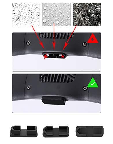 Hensych 4 unids/set puerto de carga enchufe de polvo de silicona cubierta protectora protector protector para FPV Combo Drone Accesorios