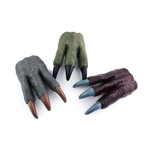 hetuioiyster Guantes de Manos con Garra de Dinosaurio niños, Cosplay, Navidad, Halloween, Suministros de utilería para Fiestas, Truco de Juguete, Bufanda, Chal