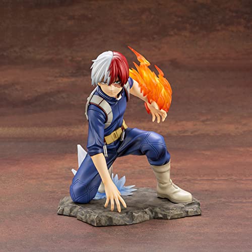 HHIAK666 My Hero Academia Shoto Todoroki PVC Figura 1/8 Escala Anime Juguete En Caja Modelo, My Hero Academia - Shoto Todoroki - Estatuilla