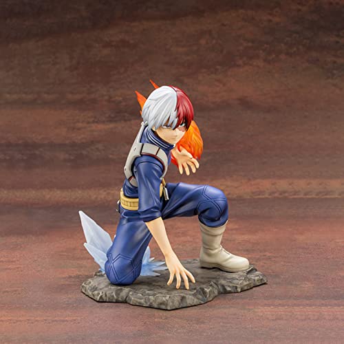 HHIAK666 My Hero Academia Shoto Todoroki PVC Figura 1/8 Escala Anime Juguete En Caja Modelo, My Hero Academia - Shoto Todoroki - Estatuilla